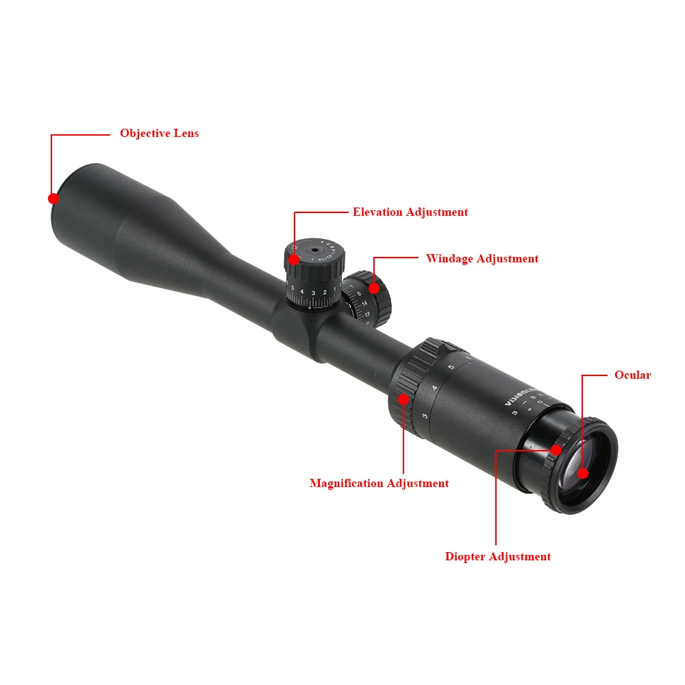 Visionking 3-9X40 Riflescope тактический Водонепроницаемый Fogproof противоударный Mil-Dot Сетка Riflescope охотничий оптический прицел телескоп