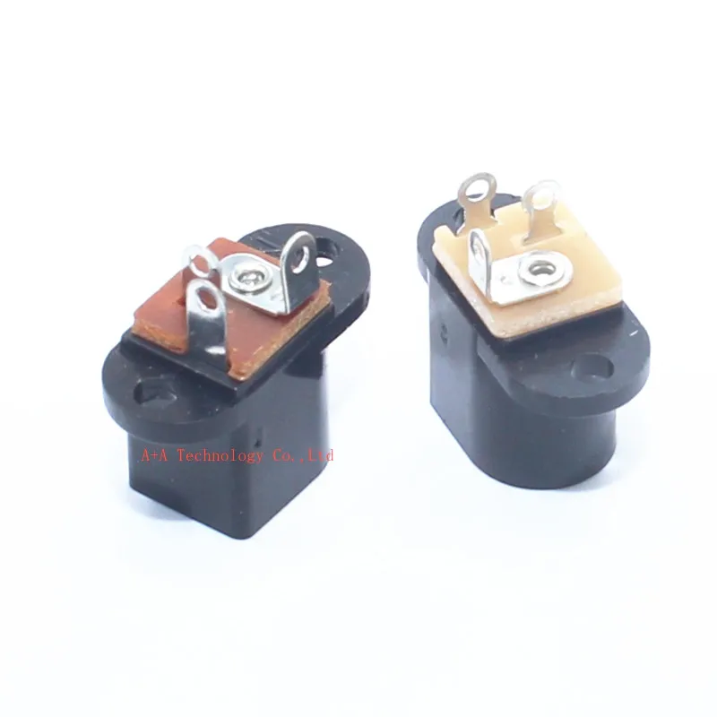 10Pcs DC017 DC Female Power Socket 5.5mm2.1mm With Ear Screw Hole dc-017 DC Socket Adapter Connector Jack 1