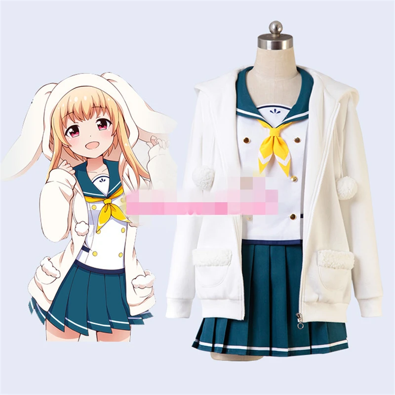 Anime Battle Girl High School Mimi Cosplay Costume School Uniform Winter Full Sets Coat Skirt Top Cosplay Costume School Uniform Coatcostume Cosplay Aliexpress