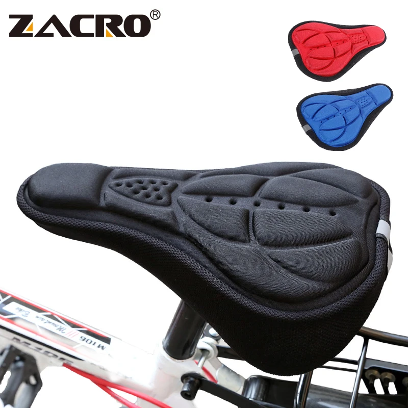 Zacro Bicycle Saddle 3D Soft Bike Seat Cover Gel Silicone Seat Cushion