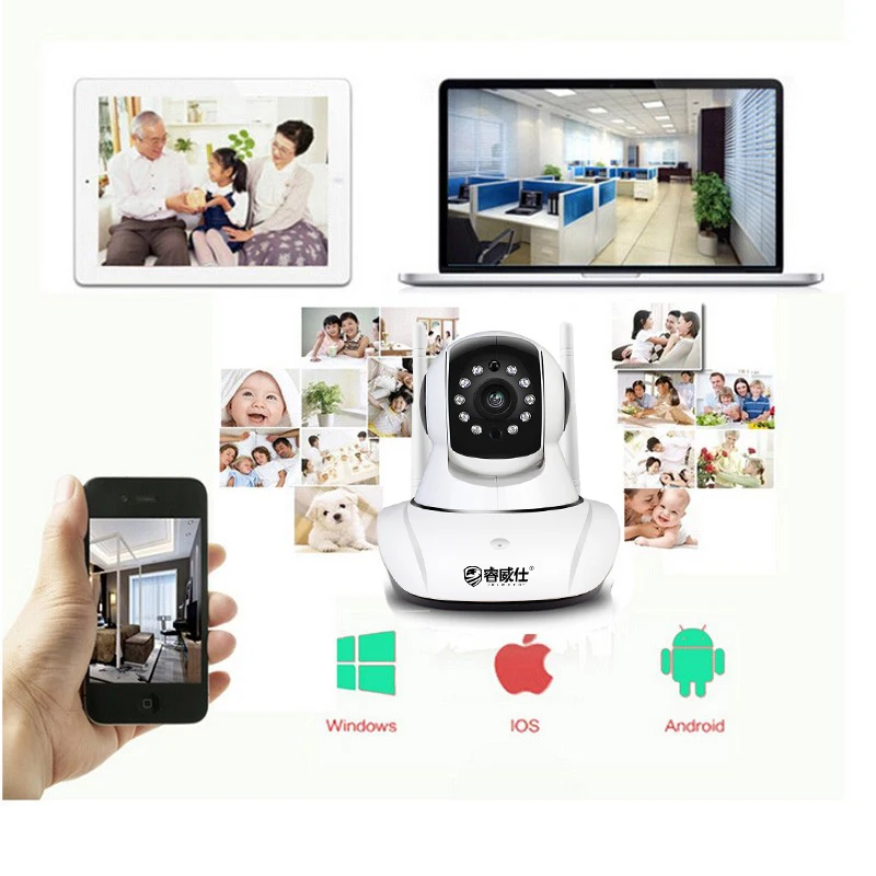 HD 720 P Камера WIFI ИК-Ночное видение двухстороннее аудио p2p Товары теле- и видеонаблюдения безопасности Камера Wi-Fi Micro