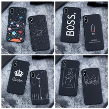 

Phone Cases For iPhone 8 XR 7 6S 8 Plus X XS Max Case Matte Silicone Soft TPU Cases For iPhone XS 7 5S SE 7 Plus 6S Luxury Cases