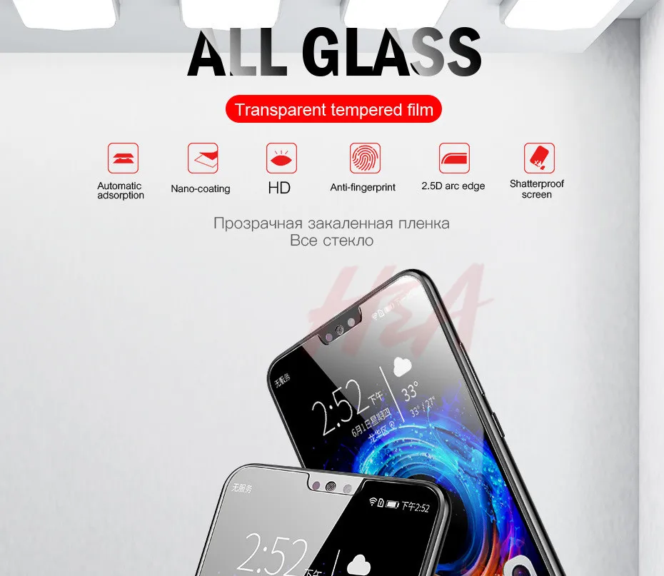 3 шт 9H 2.5D Закаленное стекло для huawei Honor 7A 7C Pro 7A RU защита экрана Honor 9 9 Lite 8 8 10 Lite защитное стекло