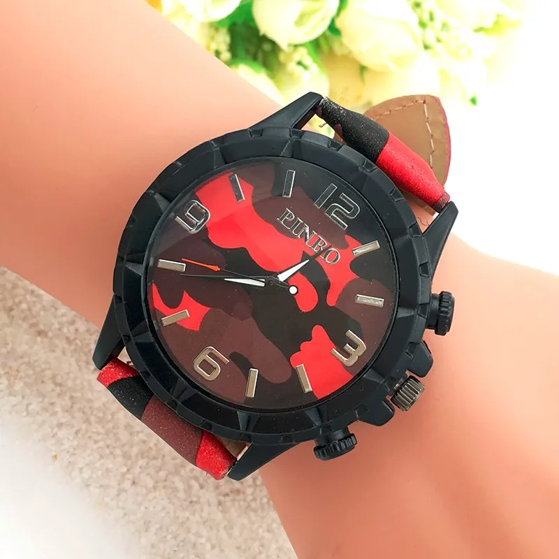 RRelojes Hombre 2017 PINBO новые спортивные брендовые военные часы мужские камуфляжные с