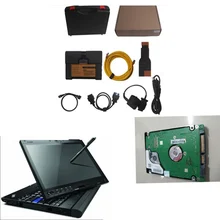 RCOBD for BMW ICOM A2 Diagnostic tool with software expert mode 2017.12v hdd plus x200t touch screen laptop work for bmw icom
