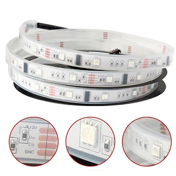 

LED Strip light ws2812 2812b WS2811 2811 IC 5V 12V Programmable Individual Addressable RGB 5050 SMD