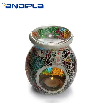 

Creative Boutique Heat Resistant Glass Candle Aroma Burner Essential Oil Diffuser Vaporizers Incense Burners SPA Hotel Decor New