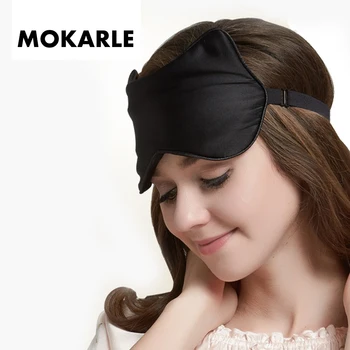 

Natural Silk Sleep Mask Blindfold Cute Cat Bandage For Eyes Super Smooth Sleeping Aid Eyeshade Eye Cover Patch For Men Women
