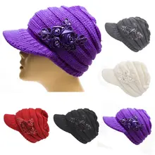 Осенне-зимняя женская шапка, Европейская мода, шапка с блестками, теплая шерстяная шапка, 5 цветов