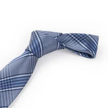 Повседневные жаккардовые галстуки в клетку из полиэстера для мужчин деловой галстук для свадебной вечеринки