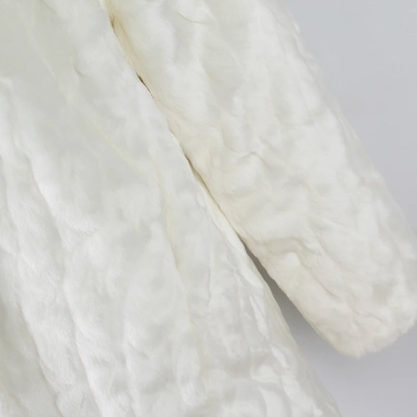 Wonder Новое Осеннее винтажное пальто из искусственного меха повседневное белое меховое зимнее толстое теплое длинное пальто пушистая куртка размера плюс верхняя одежда