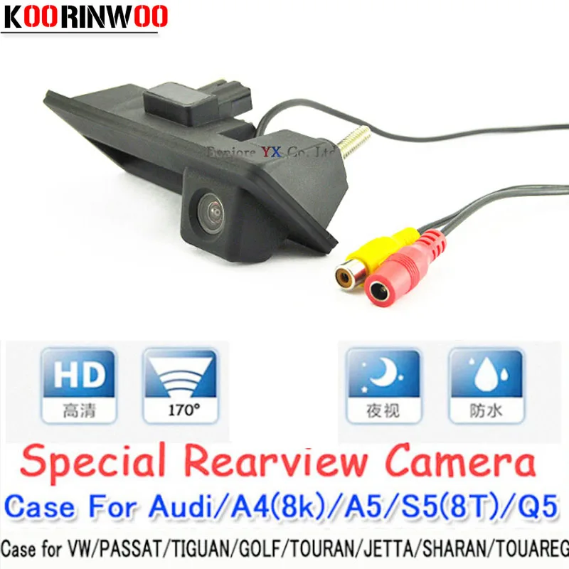 Trunk handle Night vision CCD HD Car Parking Rear View Camera Case for Audi VW Passat
