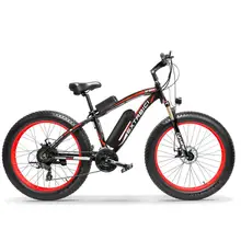 Extrbici XF660 500 Вт 48 в электрический мужской горный велосипед 4,0 дюймов Fat Tire дисковый тормоз пляжный снегоход регулируемый вынос обновленный