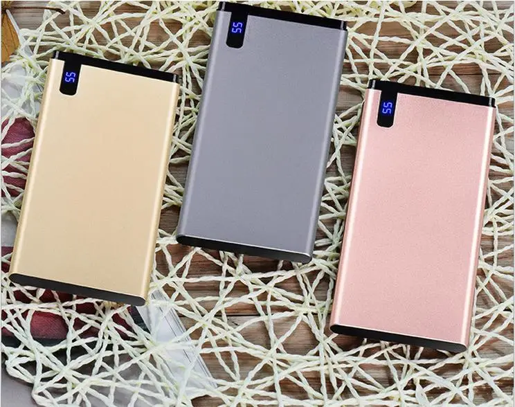 font b 2018 b font 10000mAh Ultra sim Mobile Power Bank with LED Charger for