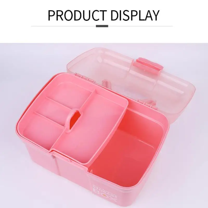 Вместительная коробка для хранения инструментов для ногтей органайзер для макияжа контейнер для лака для ногтей портативные маникюрные инструменты для ногтей чехол
