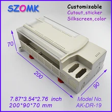 Szomk din корпус пластиковый ящик (10 шт.) 200*90*70 мм электронные распределительная коробка электроника 2014 Новый профиль коробка