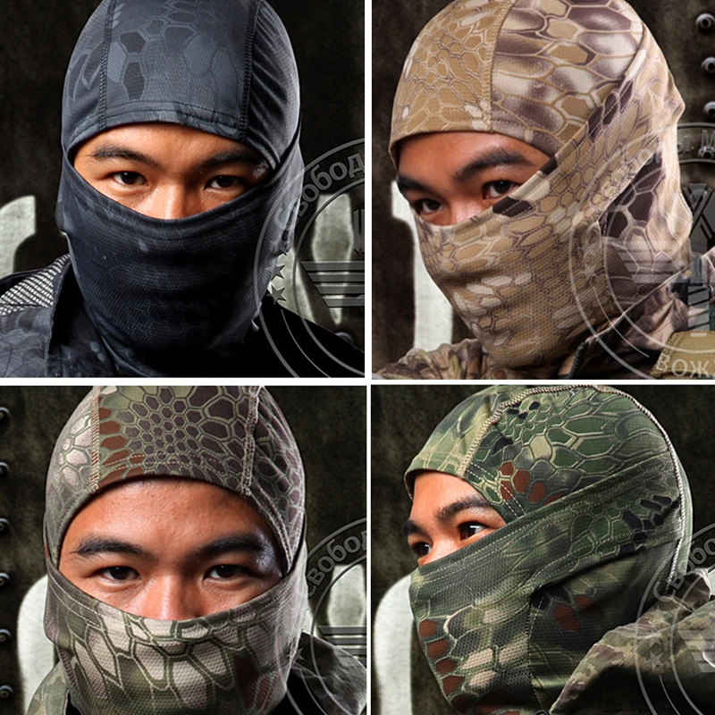 Military Tactical Hunting Camouflage Face Balaclava Ninja Mask Airsoft Paintball Gear on