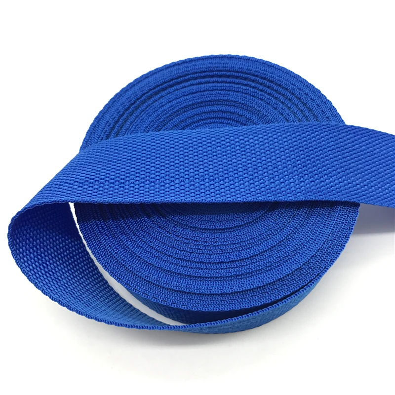 

15mm 20mm 25mm 30mm 38mm Wide 5yards Blue Strap Nylon Webbing Knapsack Strapping Bags Crafts