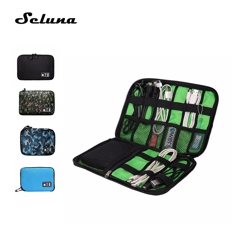 Seluna сумка для электроники для органайзеров жесткого диска кабели для наушников USB флеш-накопители дорожные цифровые устройства сумки для хранения