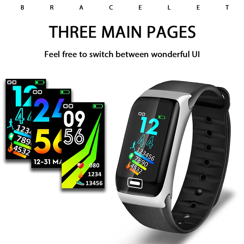 BANGWEI 2019 Smart Fitness Watch Men Women IP67 Waterproof Watch Blood Pressure Heart Rate Monitor For Android ios Sport Watch