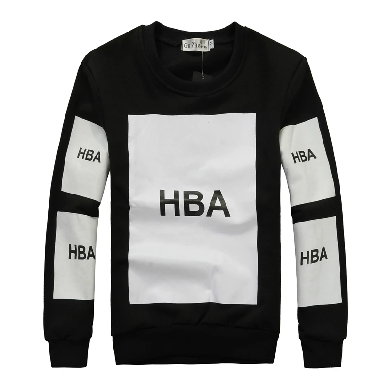 Hba Double Side Printed Men Hood By Sweatshirt Long Sleeve Hip Hop Pullover Hoodies Camiseta Hip Hop Clothing - Hoodies & Sweatshirts - AliExpress