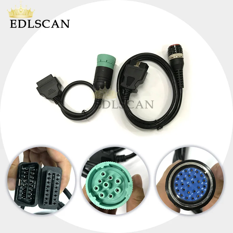 Vocom 16 PIN OBD cable and OBD to 9 PIN cable (1)