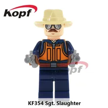 50 шт. KF354 Super Heroes Sgt. Убойная змея глаза мощная девушка снег работа Gi Joe серия строительные блоки рождественские игрушки для детей