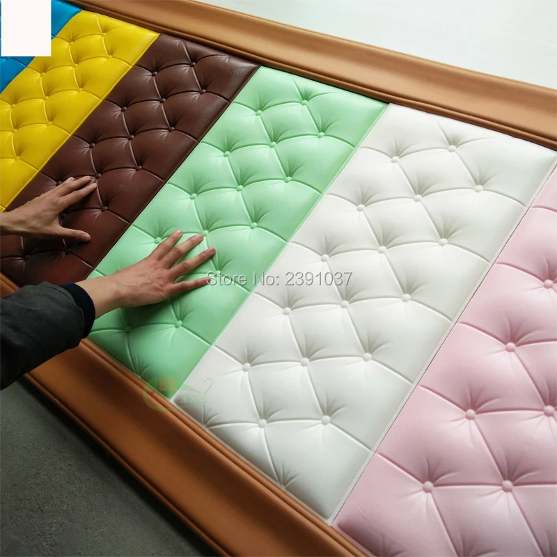 16 шт. 60x30 см 1 8 толщина 3D PE пенопластовая кирпичная стена самоклеящиеся