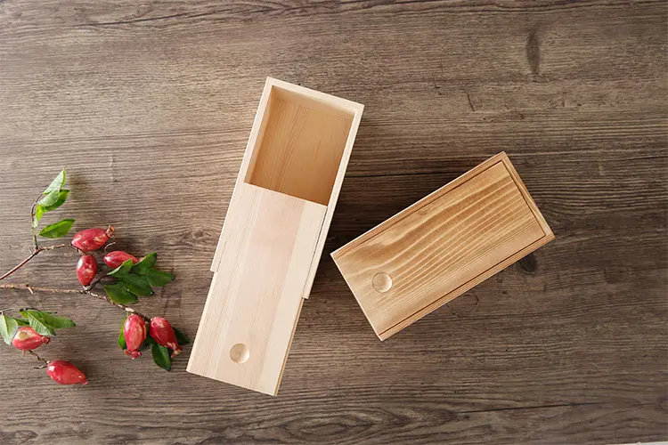 Оптовая продажа прямоугольная деревянная коробка для хранения новые ювелирные изделия Деревянный Подарочный чехол Модный дизайн можно