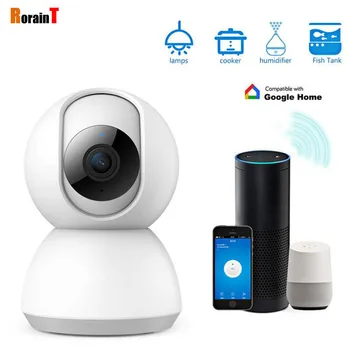 

RorainT Wifi IP Camera 360° Two-way Audio Monitor 720P/1080P HD Security Wireless Webcam