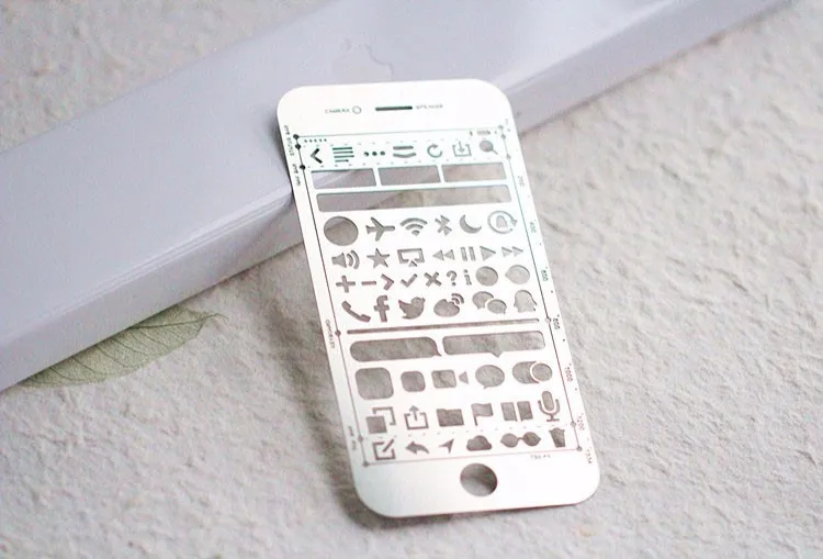 多機能定規用phone6 6 S プラスモデルステンシルキットwebインタフェースuiデザイン紙アクセサリー定規ツール文具 Design Ruler Ruler Tooltools Ruler Aliexpress