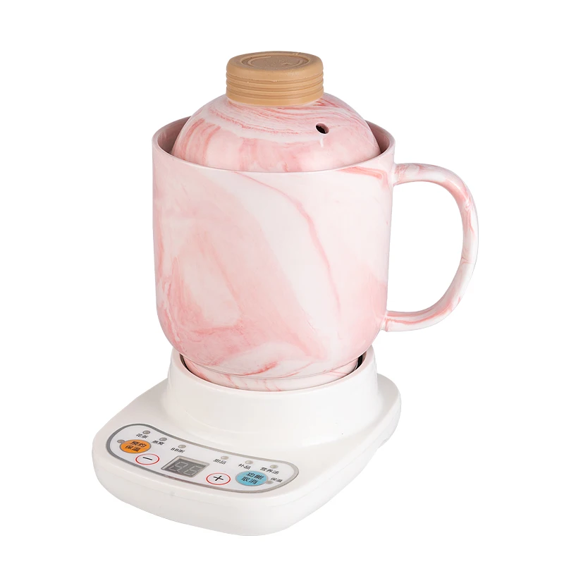 

220V 360w 600ml Bone Ceramic Health cup Electric stew cup slow cooker Automatic Appointment timing BB porridge scented tea