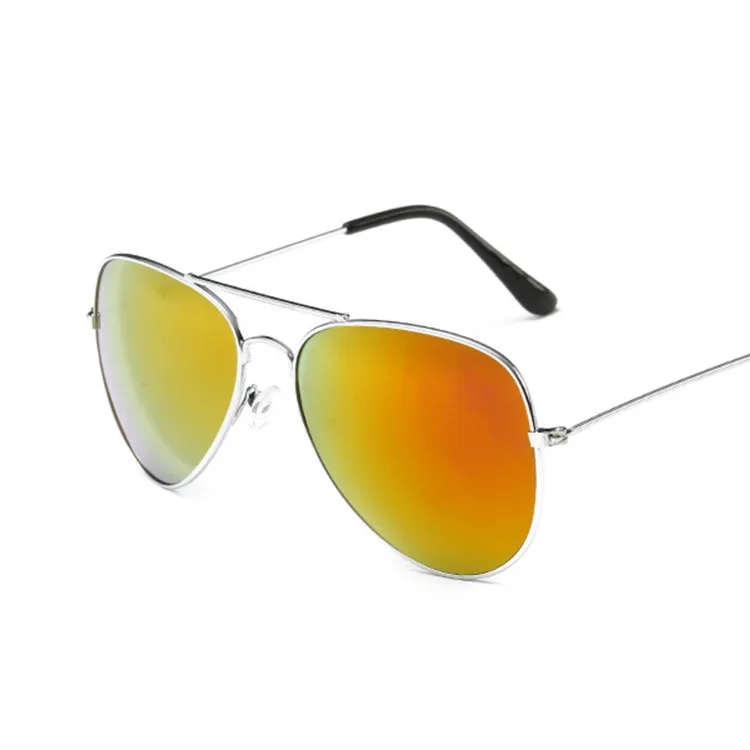 Авиационные Солнцезащитные очки женские брендовые дизайнерские зеркальные ретро солнцезащитные очки для женщин пилот Винтажные Солнцезащитные очки женские черные - Цвет линз: Silver Red