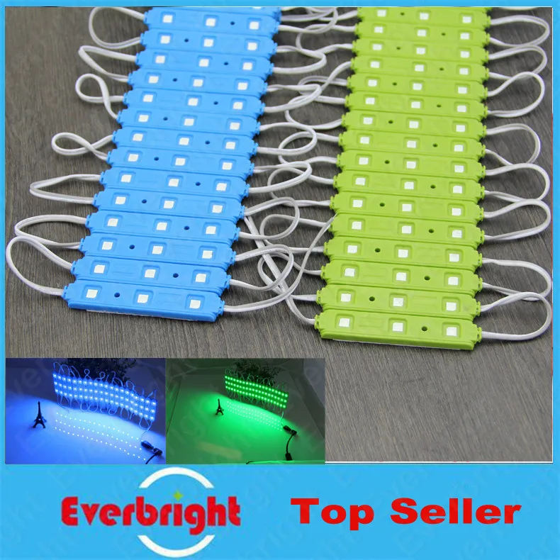 

100 pcs/lot New Arrival injection molding 5050 Red LED Module 3 LEDS Light Waterproof For LED Channel Letter Advertising Sign