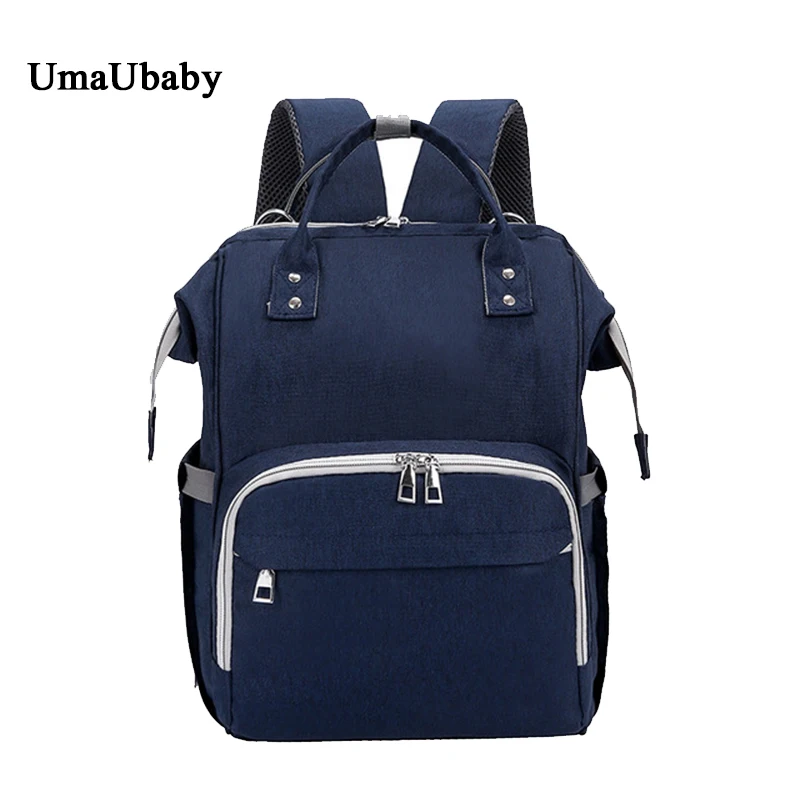 

2019 New Mummy Bag Rechargeable USB Large Capacity Mother-child Bag Waterproof Fashion Double Shoulder Backpack Multi-function