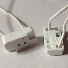 10 шт./лот прямоугольная розетка MR16, с сетевым шнуром, высококачественная керамическая лампа, цвет и люстры белый 100 Вт