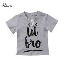 

Infant Kids Baby Boys Girls Brother Sister Summer New Fashion Casual Print Short Sleeve Cotton T-Shirt Tops Hot Sale