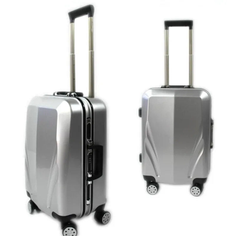 

Business 20 "24 inch Aluminum frame and rods PC TSA scratches travel trolley case rolling luggage bags suitcase with wheels bag