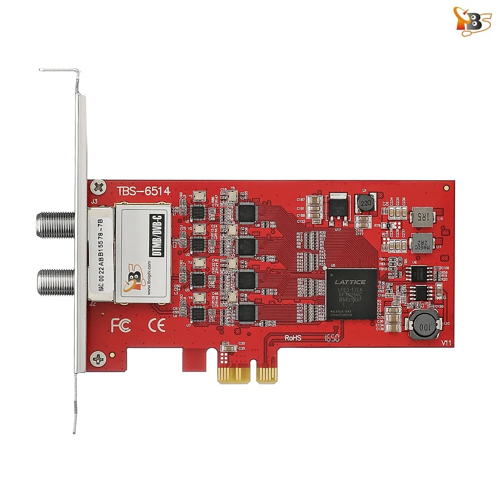 TBS6514 DTMB / DVB C Quad Tuner PCI E Card for Watching and Recording