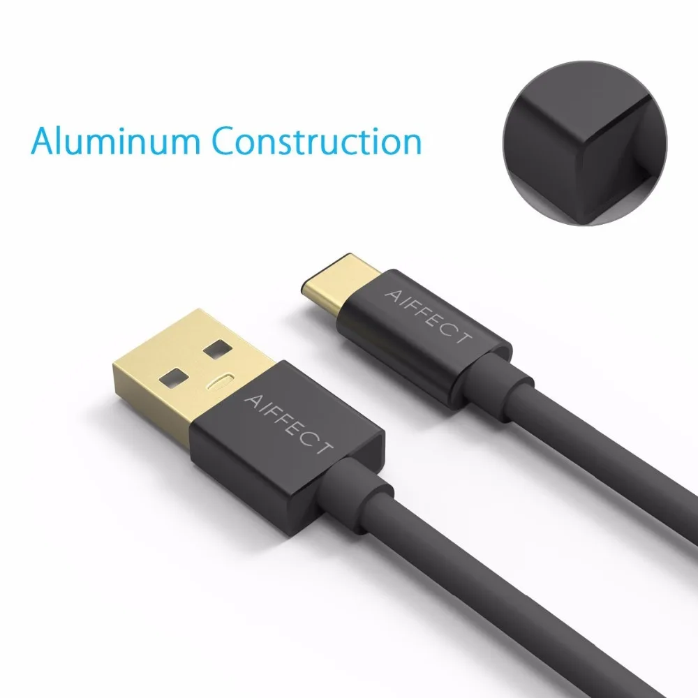 AIFFECT type C кабель type-C на стандартный usb-кабель USB-C на USB штекер на Мужской кабель для зарядки данных шнур линия серебро