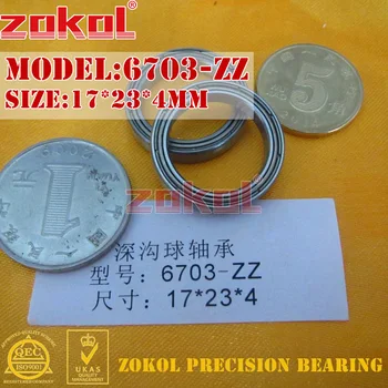 

ZOKOL bearing 6703 ZZ 1000703 Deep Groove ball bearing 17*23*4mm