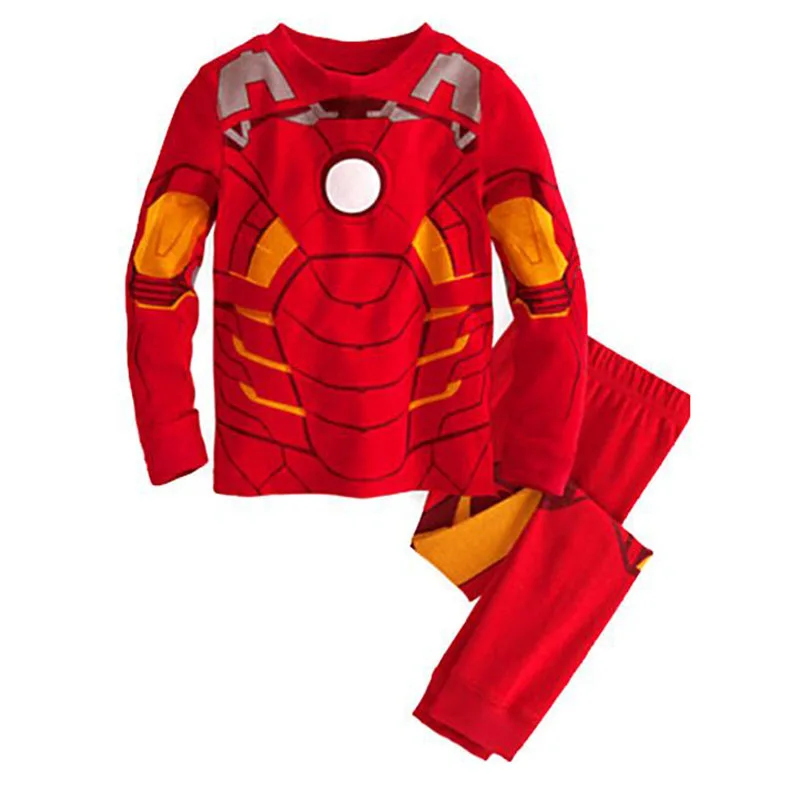 Модный стильный пижамный комплект для мальчиков и девочек, пижама с человеком-пауком и Бэтменом, одежда для сна, комплект домашней одежды, Детская домашняя Ночная сорочка - Цвет: L30421
