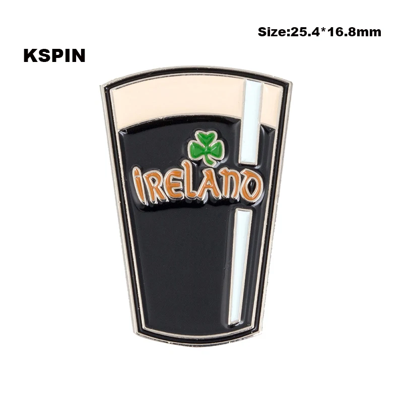 Значок на булавке с отворотами чашка Ireland XY0065|pin badge|badge badgespin pin |