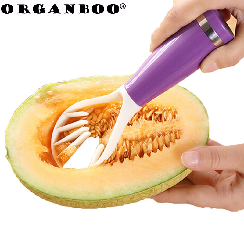 

Perfect Kitchen Fruit Flesh Pitaya Seeds Remover Cantaloupe Seed Corer Knife Slicer Digging Spoon Kiwi Cutting Strip Tool
