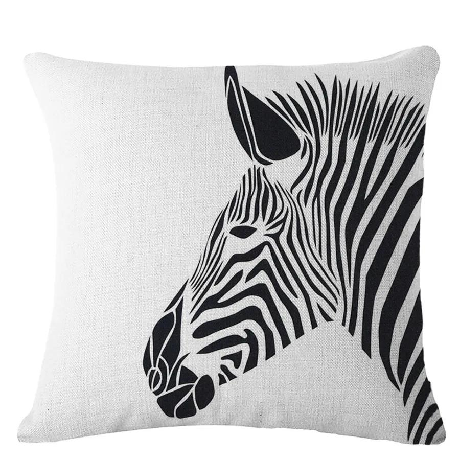 Chinese Style Zebra Pattern Decorative Cotton Line...