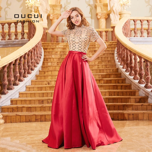 Rose Red Evening Dress