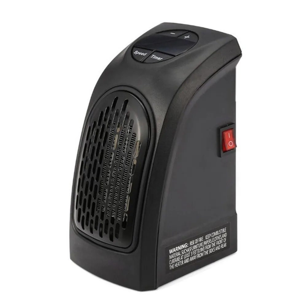 

2018 Mini Heater Fan Electric Radiator Heater Plug in Hot Air Heater Blower for Office Home Timer Speed Adjustable
