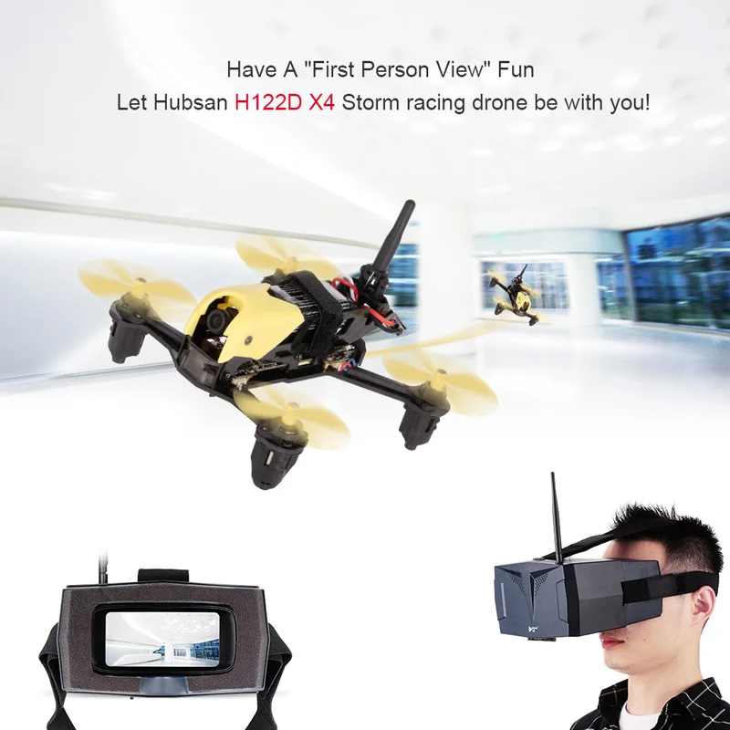 Квадрокоптер Hubsan H122D X4 Strom FPV с камерой 720P совместимый Fatshark|Радиоуправляемые