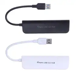 Высокая Скорость 4-Порты и разъёмы USB 3,0 хаб Расширение адаптер для ноутбука USB разветвитель для Windows для Mac OS планшетный компьютер Мышь