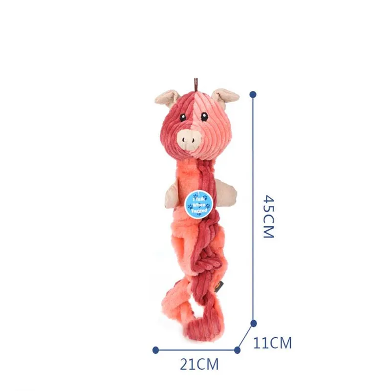 OnnPnnQ Imitate Sound Animal Plush Dog Toy interactive Toy For Dog Puppy Funny training Bite Resistant Chew Squeak Pet Supplies4